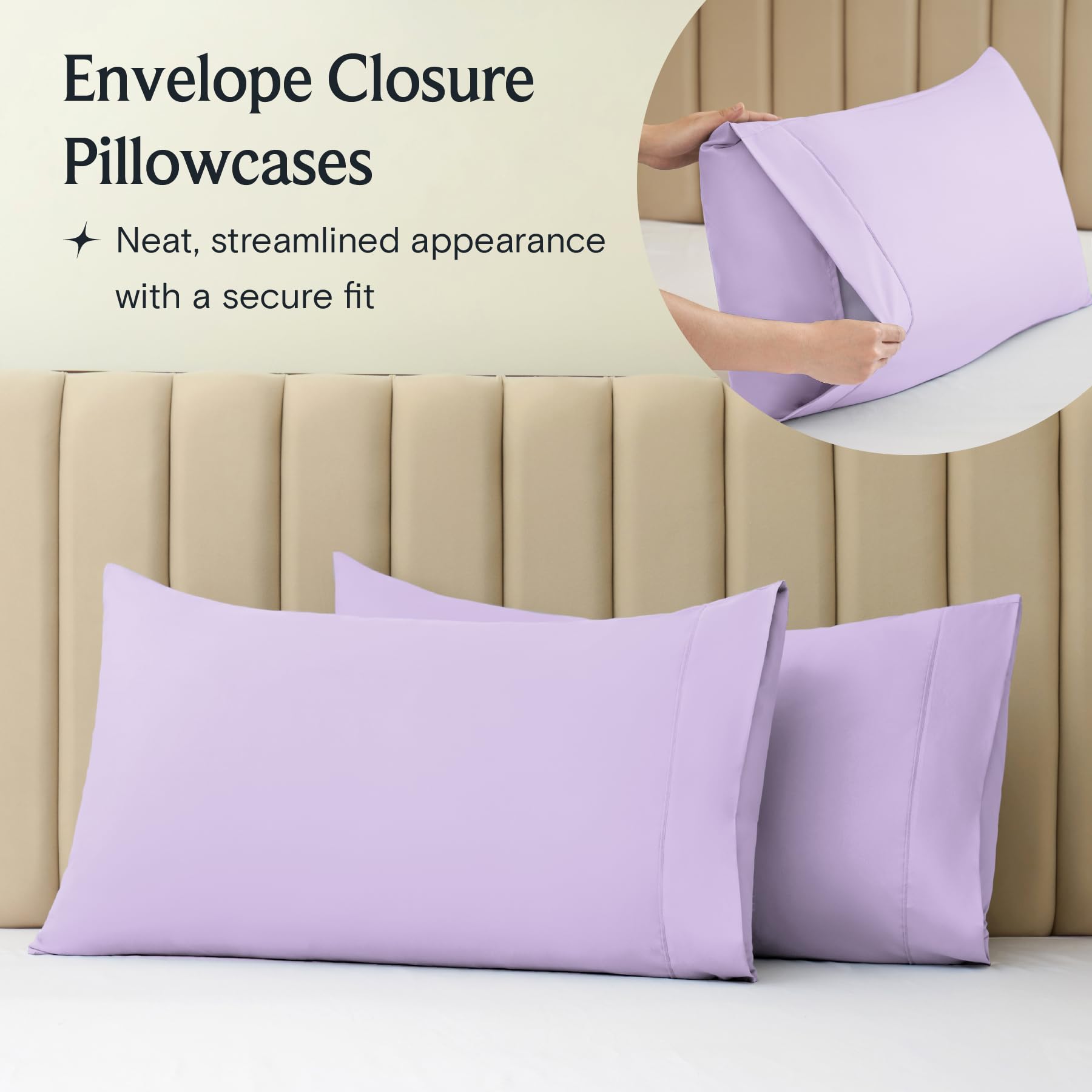 LUMQAR 6PC Queen Sheet Set – Cooling Microfiber, Deep Pocket, Periwinkle