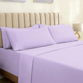 LUMQAR 6PC Queen Sheet Set – Cooling Microfiber, Deep Pocket, Periwinkle